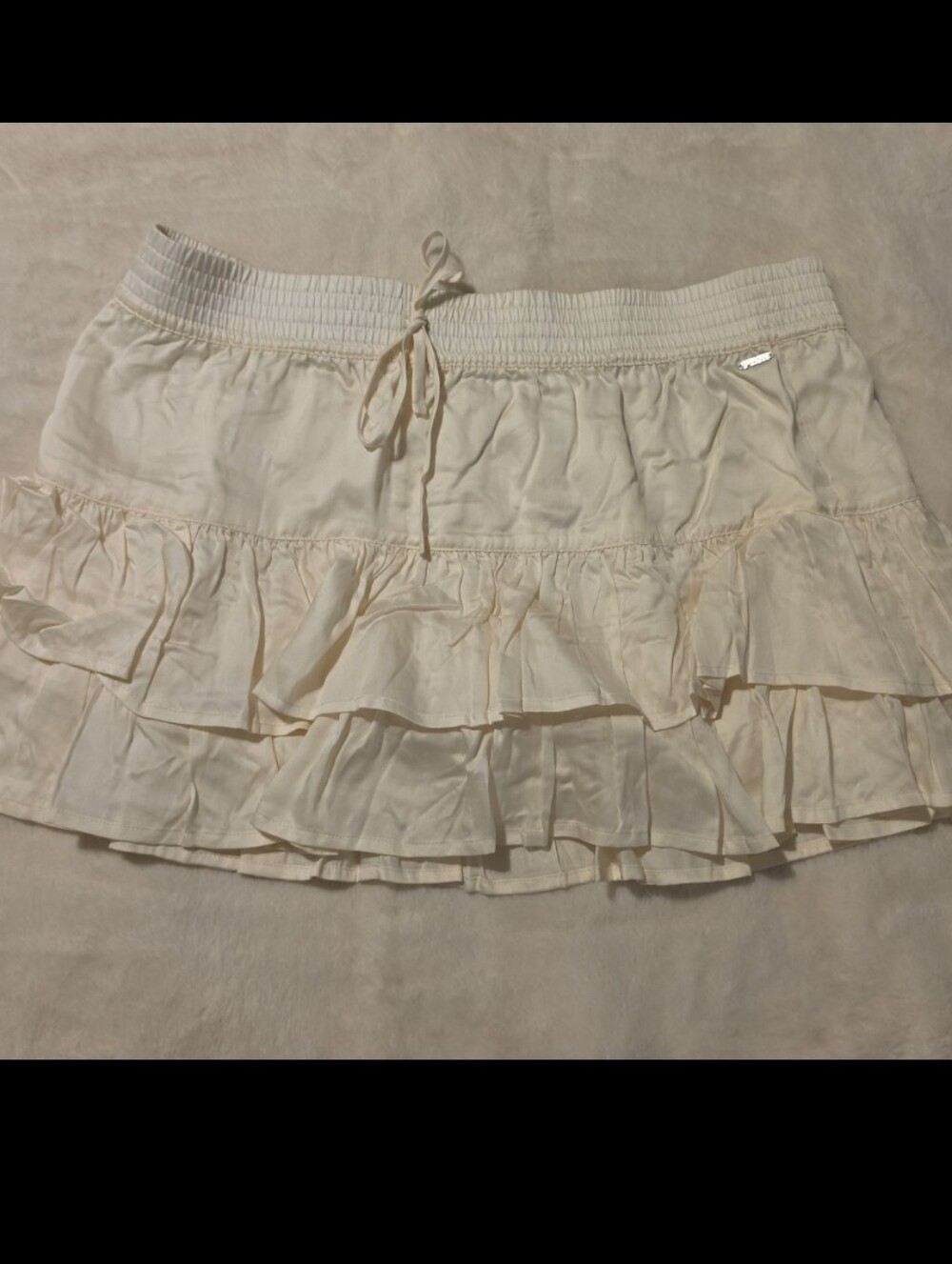 NWT PINK Victorias secret Satin Ruffle Skirt  large size